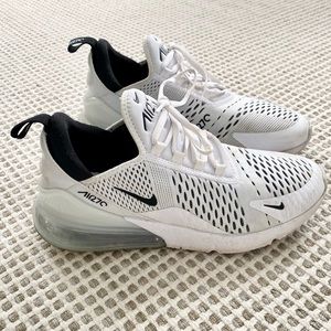 Nike Air Max 270 White Sneakers Shoes 9 Women